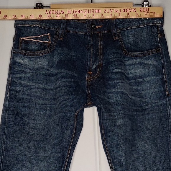 Cult Of Individuality Jean Men 33X30 Greaser Straight Button Fly Japanese Salvag - Picture 4 of 13